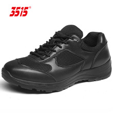 际华3515夏季训练鞋新式网面透气防滑耐磨徒步鞋黑色户外运动鞋