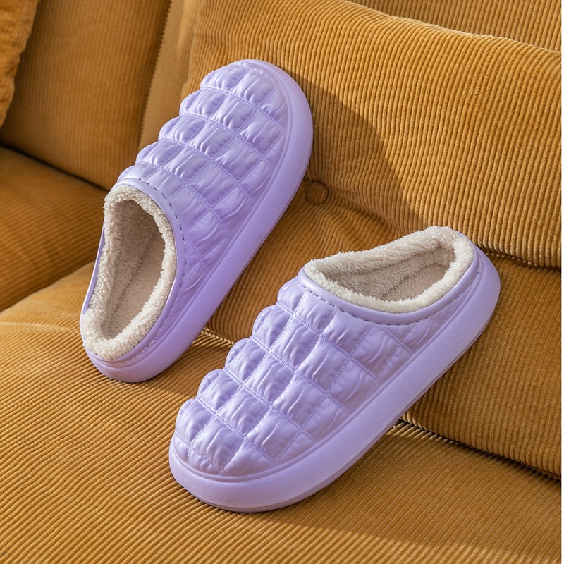 Eva Cotton Slippers High Elastic Ultra-Light Winter Thickened Home Cotton Shoes Outer Wear Warm Shoes