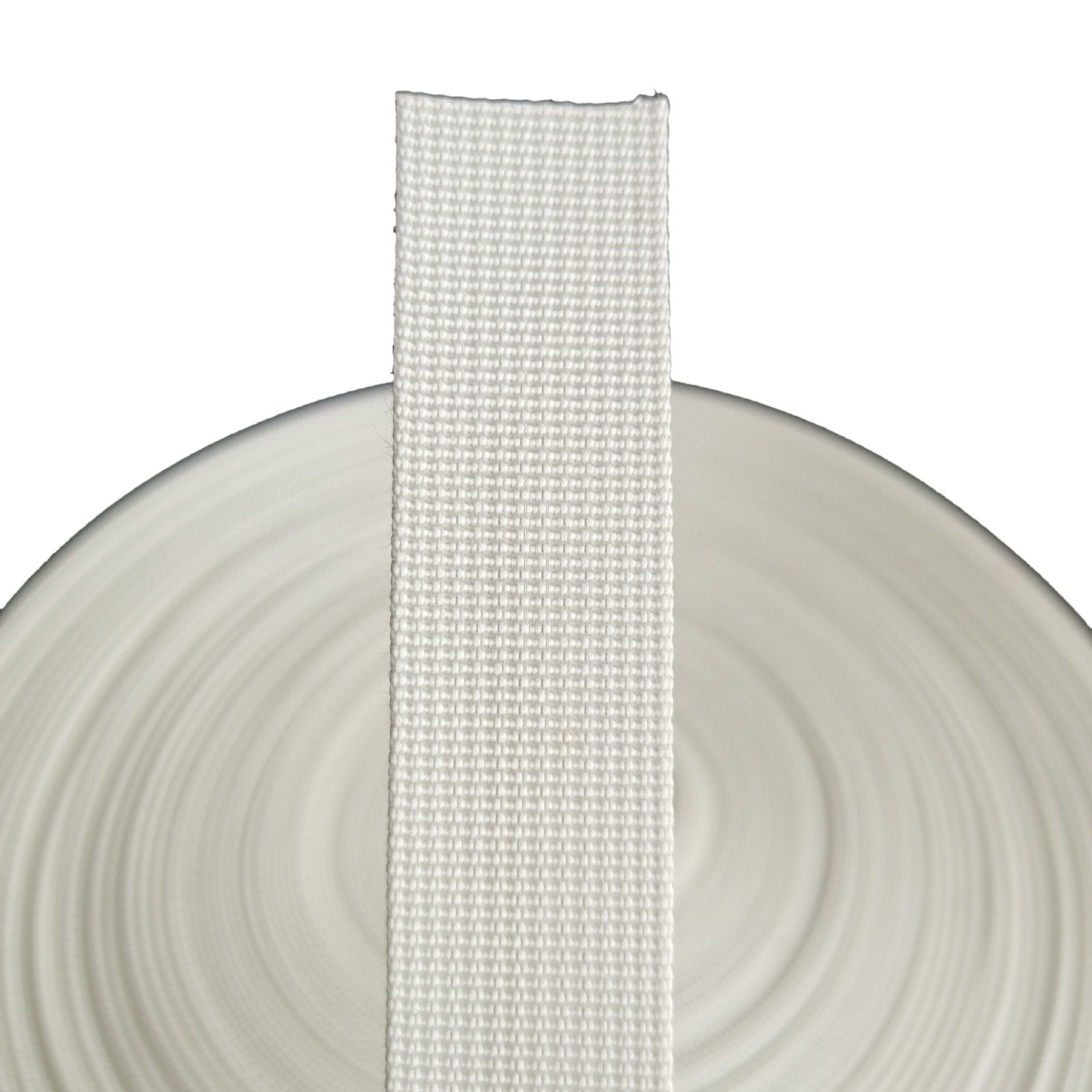 米白色2.5cm坑纹仿尼龙织带细坑纹肩包背包宽1寸25mm奶白色美国纹