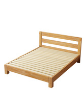 3ZBY全实木床1.5米排骨架子床1.2米儿童床小户型薄床头床矮床单双