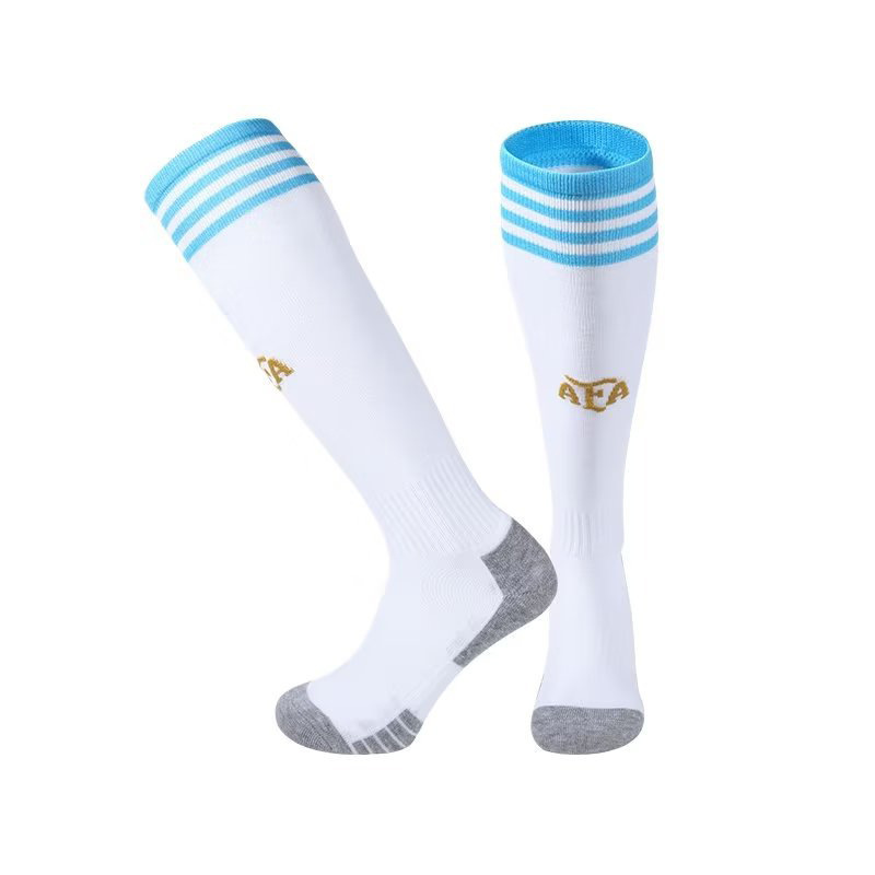 Wholesale 22 World Cup National Team Long Tube Football Socks Adult and Children Argentina Brazil Towel Bottom Athletic Socks