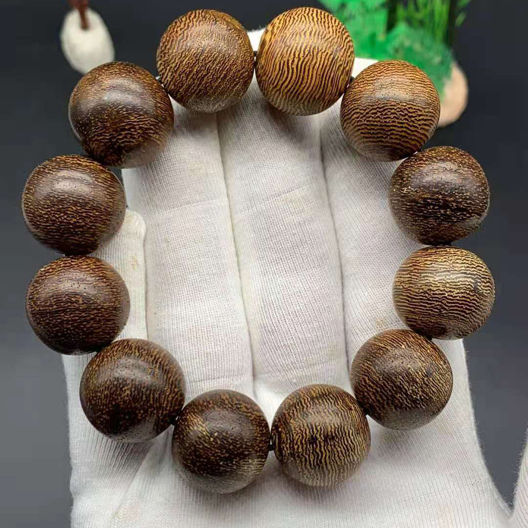 越南芽庄沉香手串香韵清甜老料念珠2.0文玩佛珠手链