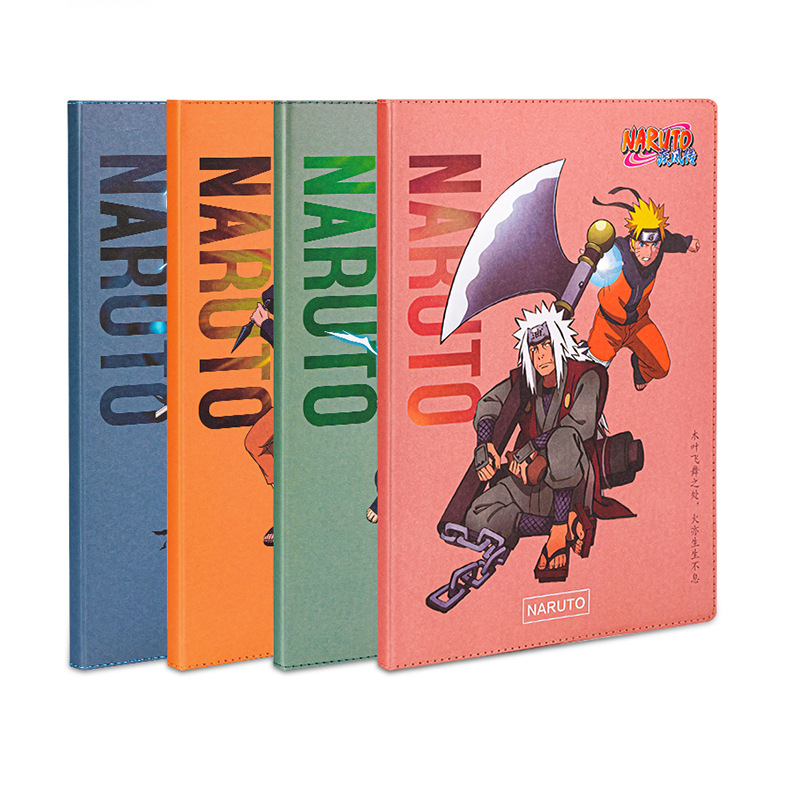 deli得力pzt1696火影忍者疾风传胶套本学生用96张大号笔记记事本