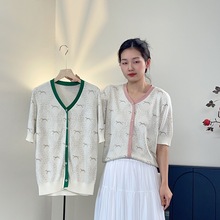 0328-10高品质超软金丝羊毛精品女装春夏短袖
