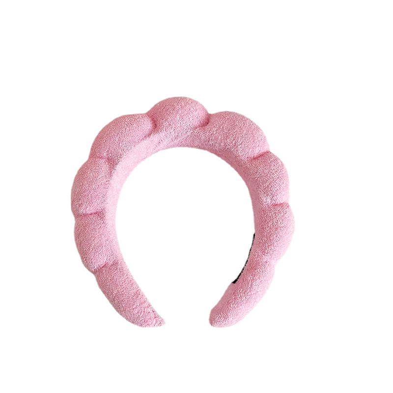 2023 Amazon Twist Sponge High Skull Top Headband Wristband Towel Velvet Twist Headband Female Face Wash Head Buckle Hair Accessories