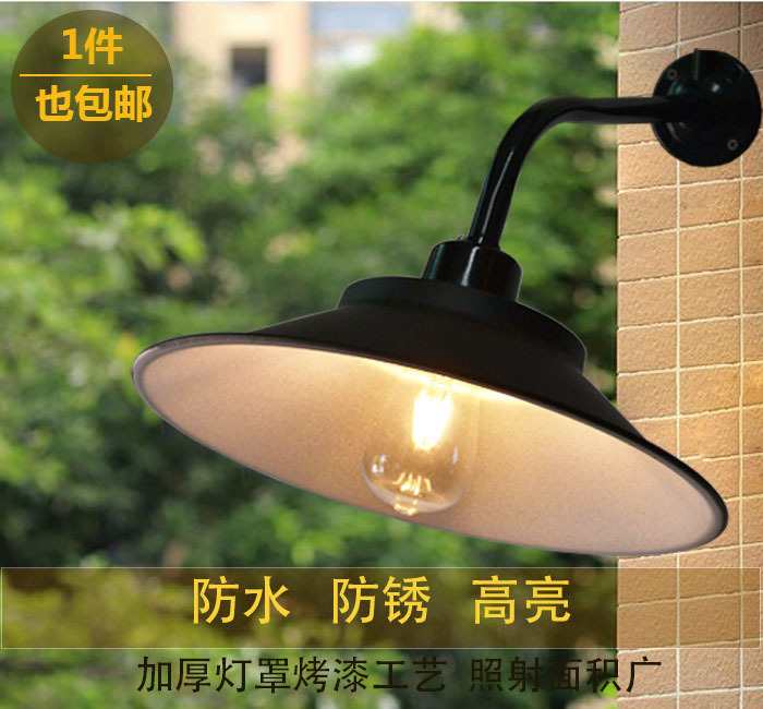 户外路灯铝罩 防水马路灯罩led弯杆灯过道灯门口壁灯 室外照明灯