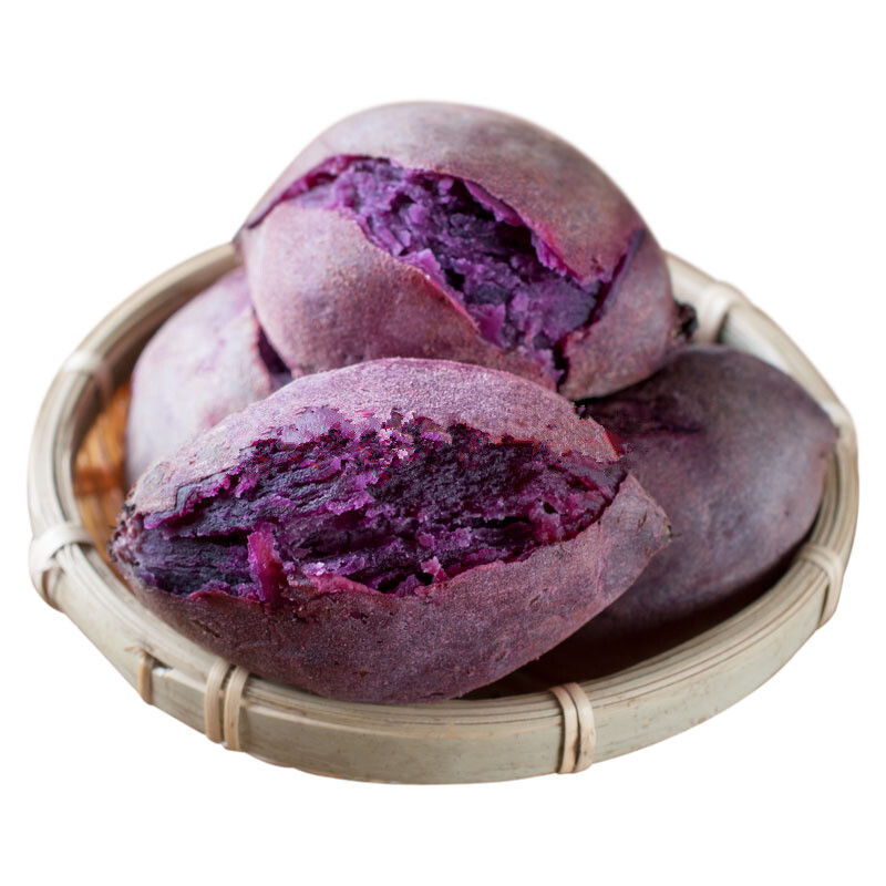 紫薯新鲜现挖现发沙地紫红薯小个紫地瓜批发价9/5/3斤厂家批发