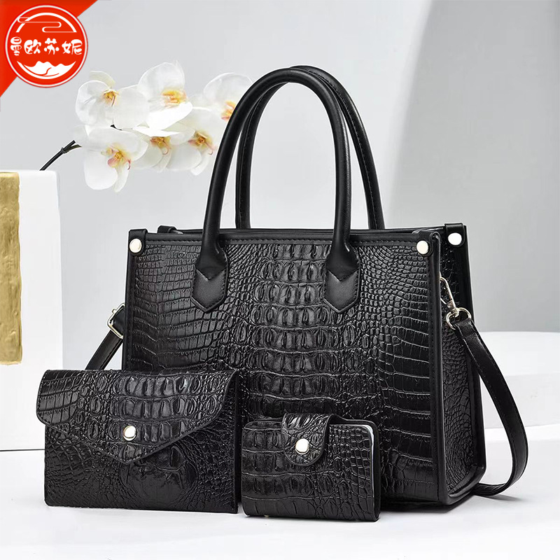 Suni Cross-Border Women's Bag High-Grade Three-Piece Set Mother and Child Bag 2023 New Handbags Stylish Good Texture Shoulder Bag