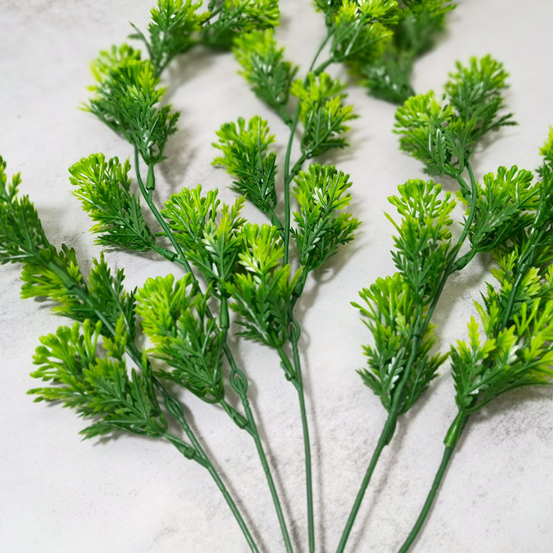 厂家现货批发仿真藤条铁指兰壁挂植物假叶条装饰喷色配墙材植物