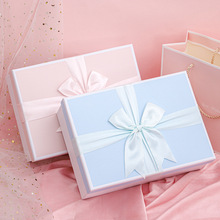 母亲节礼盒粉色蝴蝶结礼盒情人节生日礼物女包包衣服化妆品包装盒