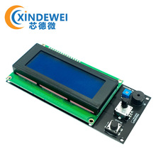 3D打印机配件 LCD 20x4 控制器 SD 读卡器-蓝屏  开发板模块