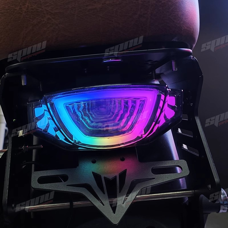 小牛九号电动车尾灯 时空深渊尾灯 uqi /ub改装可调幻彩尾灯-阿里巴巴