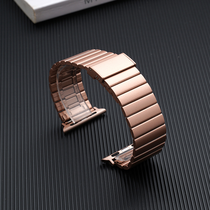 Stainless Steel Bamboo Strap Straight Interface for Apple Watch Iwatch Apple Watch Metal Strap