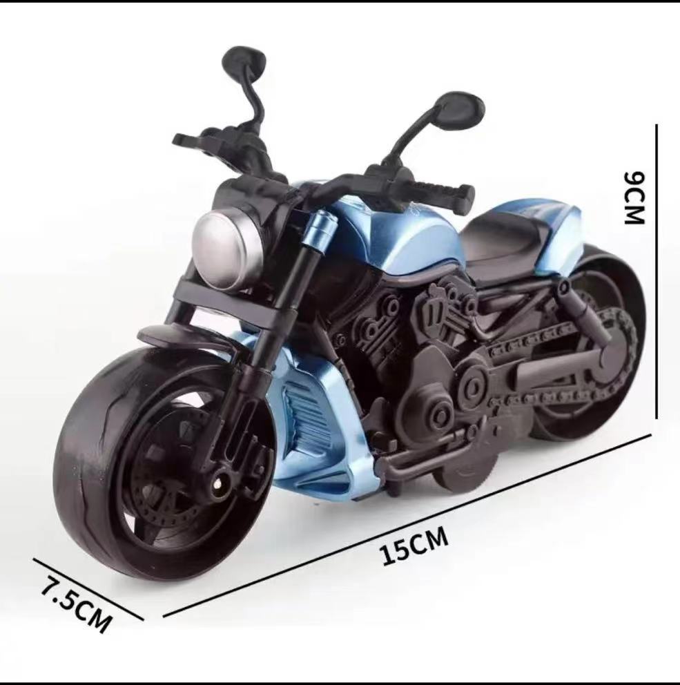 儿童惯性哈雷机车摩托玩具车防摔耐撞仿真模型摆件女男孩车把联动
