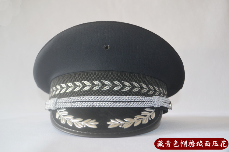 保安大檐帽成人帽子男大盖帽警帽门卫物业安保帽子男款演出大盖帽