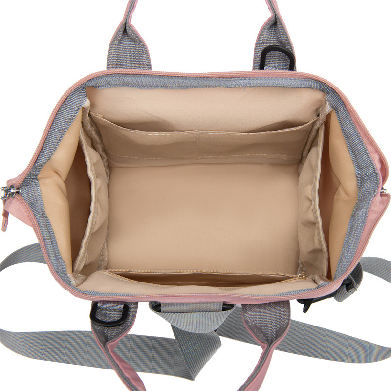 Multi-Functional Mummy Bag Large Capacity Waterproof Portable Crossbody Storage Bag Multi-Compartment Portable Baby Diaper Bag