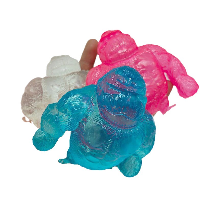 New Malt Sugar Gorilla Squeezing Toy Aurora Slow Rebound Decompression Creative Tricky Children Decompression Vent Artifact