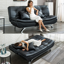 科技布折叠沙发床小户型乳胶沙发多功能床可折叠书房办公布艺法式