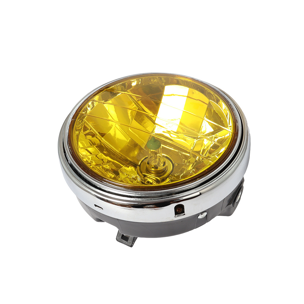 摩托车配件街车cb400/500/1300vtr250改装圆形水晶大灯前大灯总成