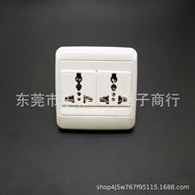 稳不落插座全系列产品  86墙壁插座 二位六孔多功能插座   可议价