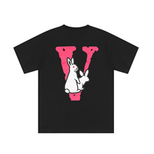 VLONE JERRY Rabbit Black/White T-shirt 兔子粉色字母印花短袖