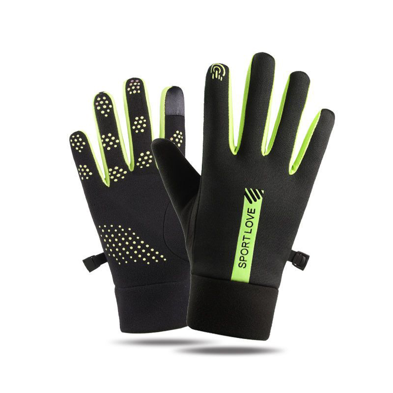 Sports Fleece-Lined Thermal Gloves Autumn and Winter Men's and Women's Touch Screen Ski Bicycle Cycling and Driving Outdoor Gloves