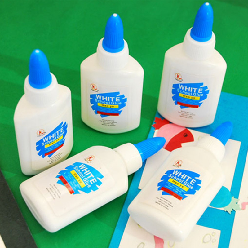 手工白胶幼儿园美劳课乳胶粘合剂办公文教具可水洗40ml白乳胶水