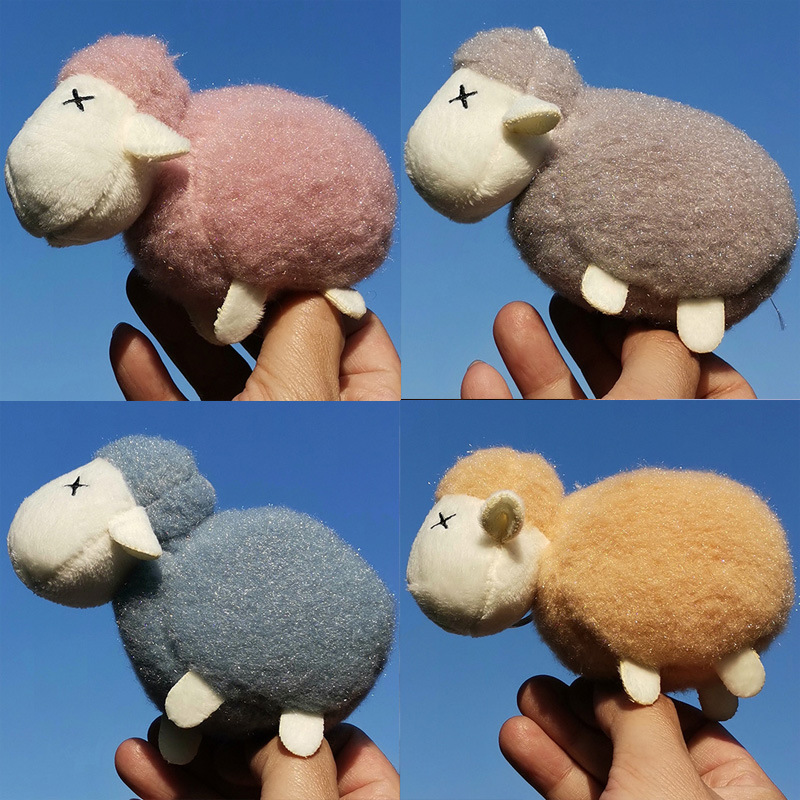 可爱网红绵羊小挂件迷你羊羊公仔小羊书包包挂饰钥匙扣挂件开业礼