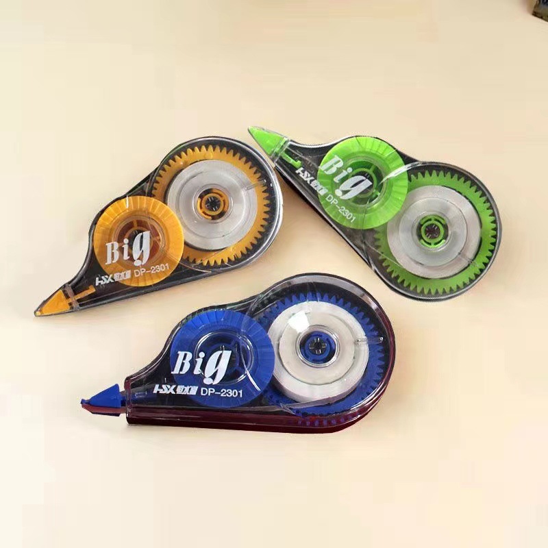 厂家销售恒水星透明修正带涂改带 学生3个装改正带大容量修改带