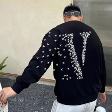 VLONE LAVER小飞机大V小众潮牌美式男士情侣套头圆领卫衣帽衫