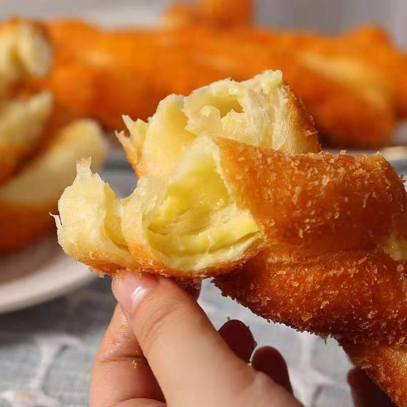 现炸网红酸奶麻花爆浆夹心手撕零食品小吃批发早餐软面包年货包邮