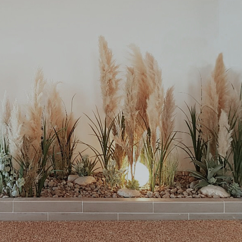 仿真植物室内落地芦苇角落造景装饰北欧田园风格摆设大型仿生假花