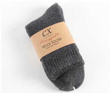 2 Pairs of Winter Thickened Men's Wool Socks Cashmere Fleece Thickened Terry Warm-Keeping Socks Thickening Towel Socks