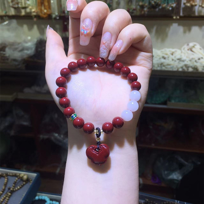 直播货源 厂家直销 紫金砂手串批发 紫金砂diy手链佛珠民族风饰品