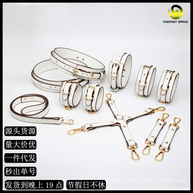 sm情趣性用品批发捆绑束缚十字扣手脚大腿铐项圈调教套装调情用具