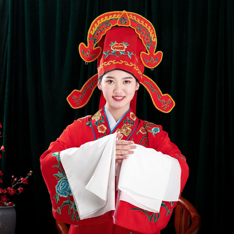 江南四大才子帽子梁祝古装唐伯虎秀才小生帽子年会京剧戏剧帽批发