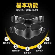 篮球面具护脸护鼻面罩nba面具运动护具防撞保护鼻子打篮球赛装备