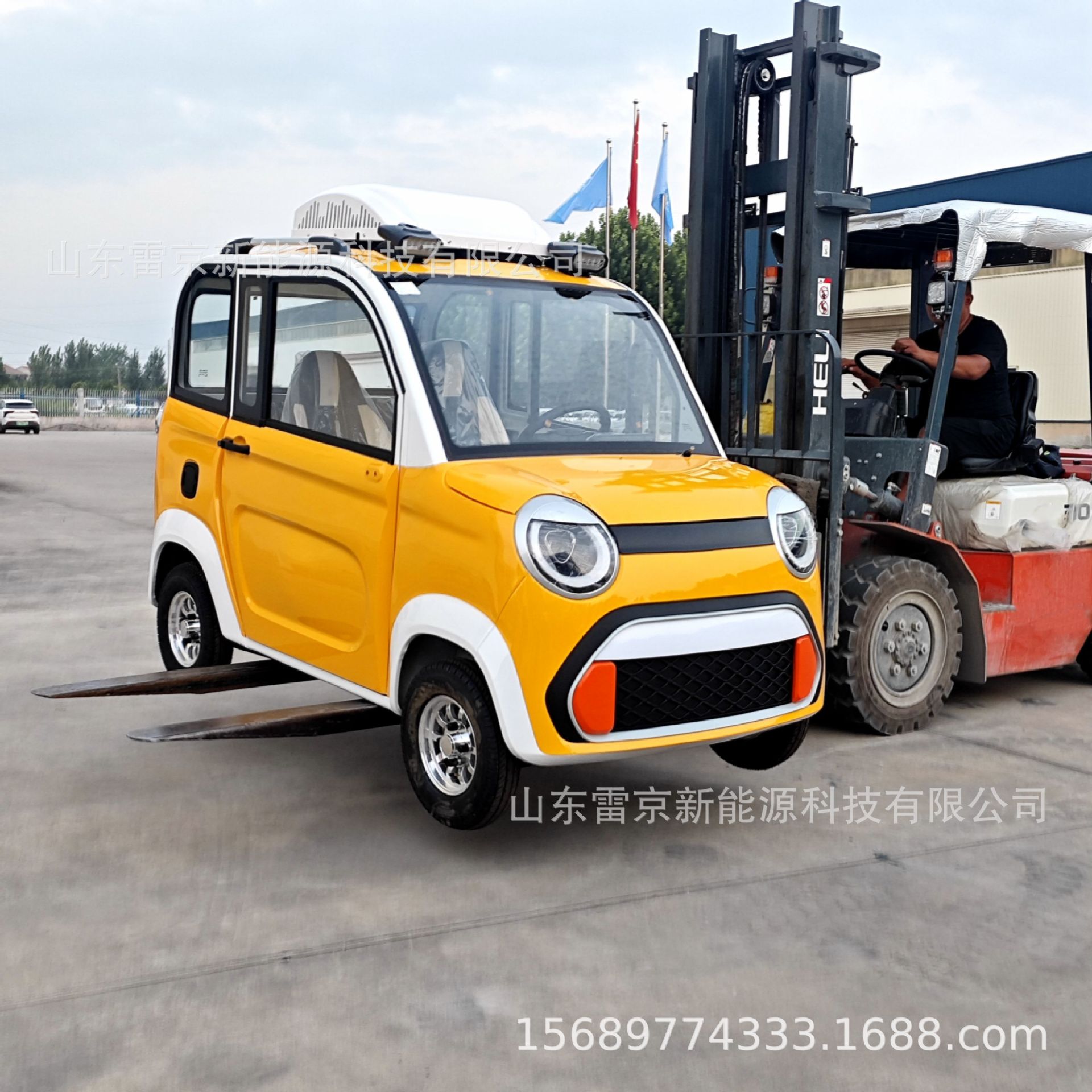 四轮电动车家用汽车新能源女士小型女式迷你小型成人全封闭电瓶车