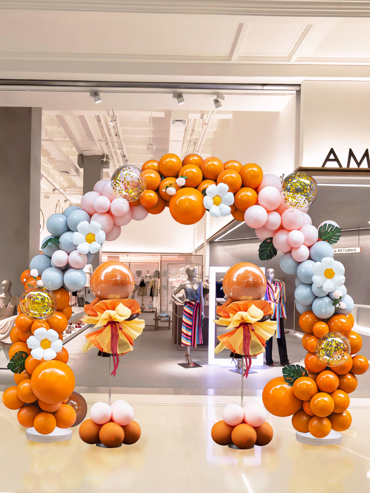 开业气球拱门支架套装商场服装店铺周年庆典活动装饰气氛场景布置