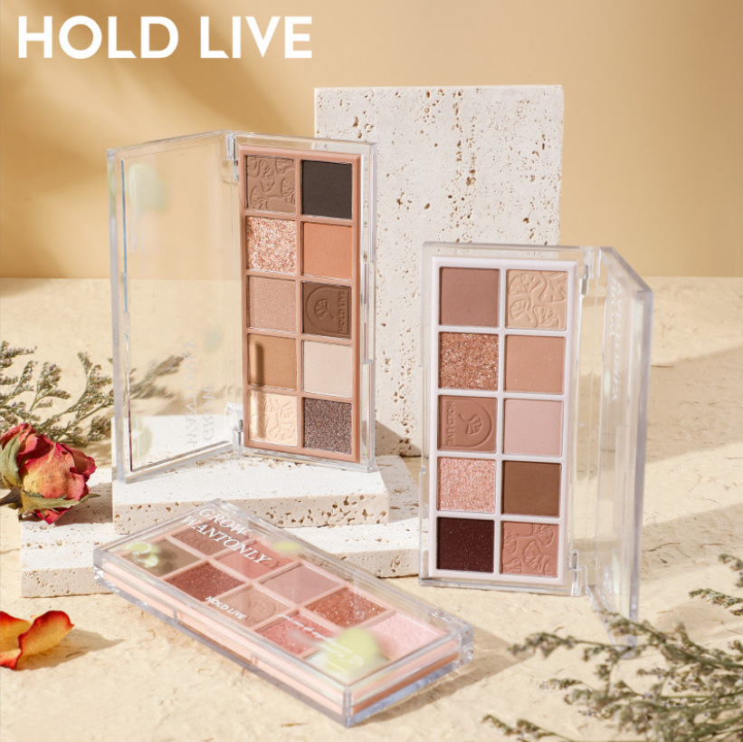 hold live autumn mark ten-color eyeshadow plate pearlescent matte shiny earth color beginner 10-color eyeshadow