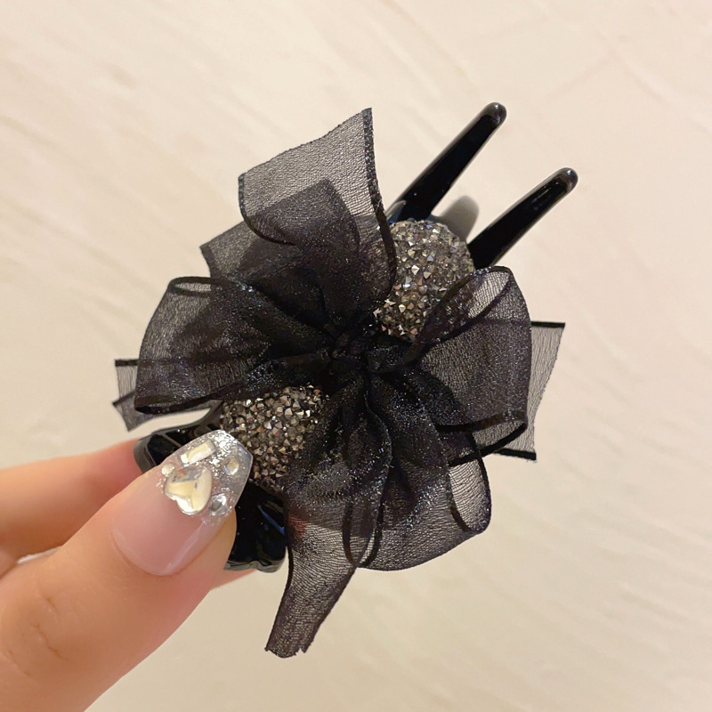 Hair Clips Hair Accessories Wholesale Headdress Female Bow Claw Clip Back Head Large Internet Celebrity Shark Clip Autumn and Winter Elegant Hair Pin