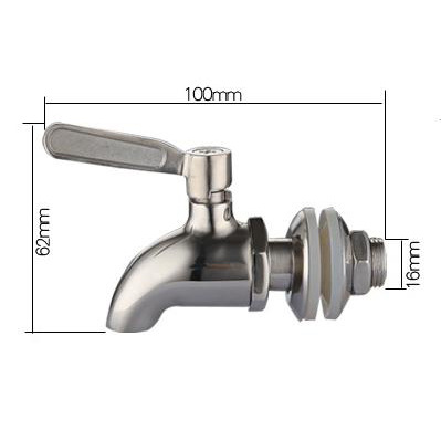 304 Stainless Steel Wine Barrel Faucet Beverage Juice Boiling Bucket Faucet Glass Wine Bottle Faucet Beer Faucet Water Tap