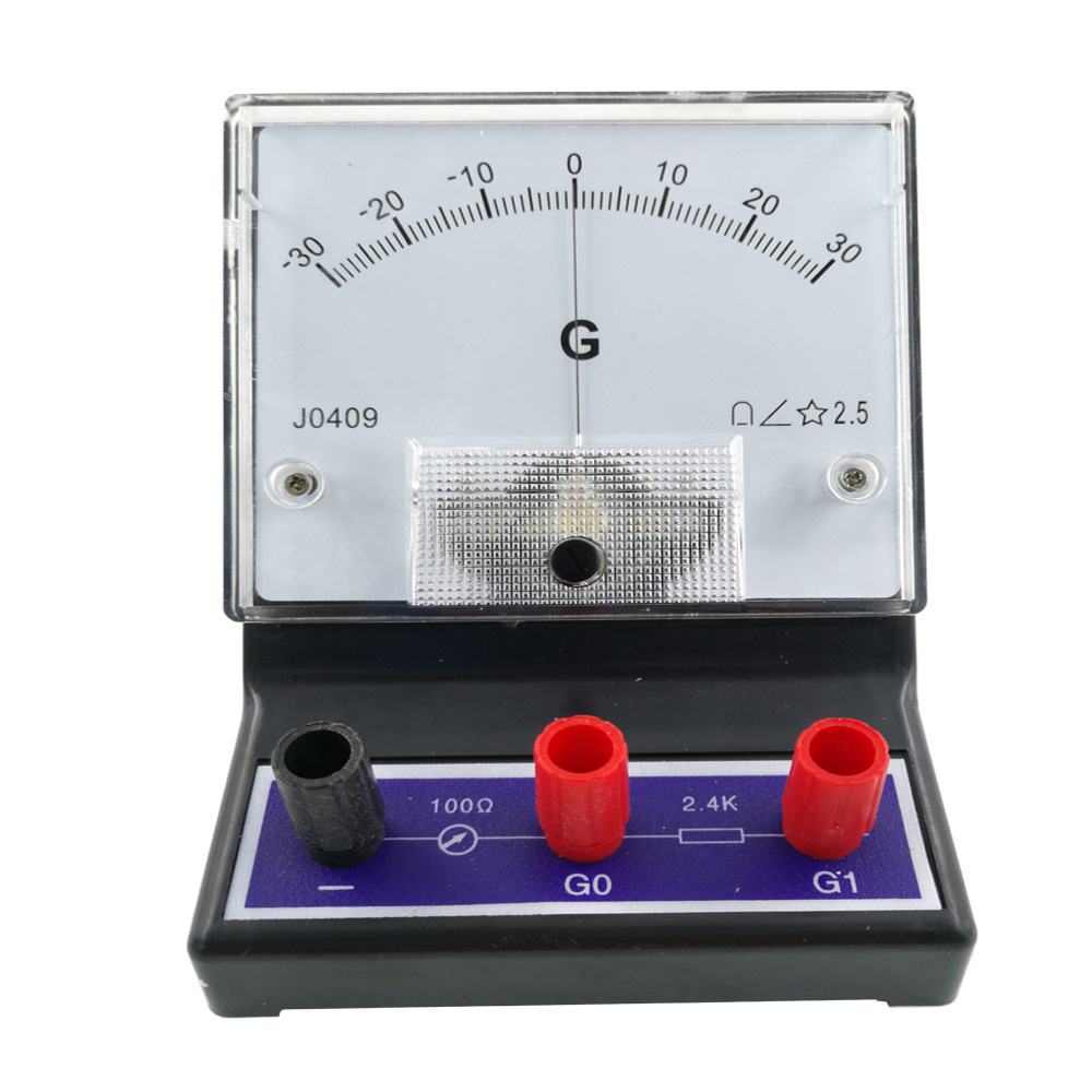 j0409灵敏检流计±300μa g表 中学物理实验教学仪表指针式电流