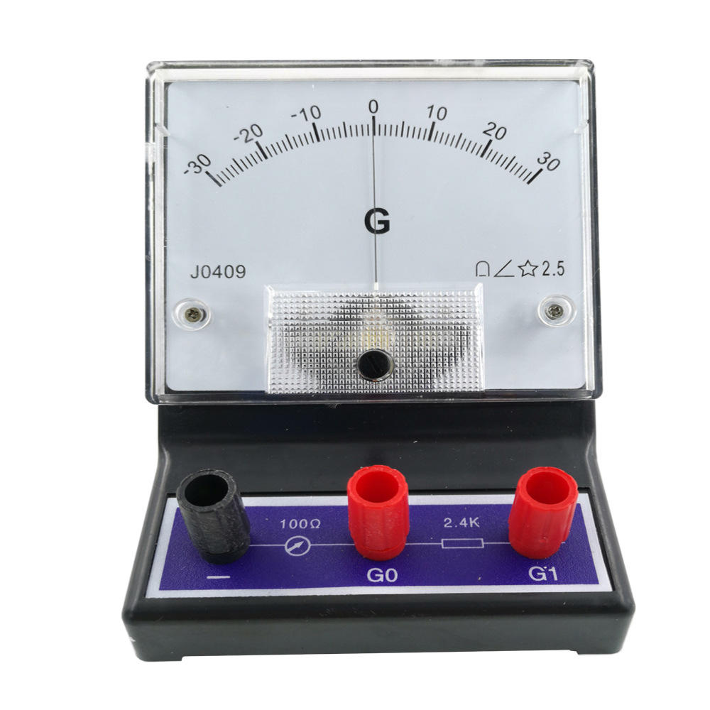 j0409灵敏检流计±300μa g表 中学物理实验教学仪表指针式电流