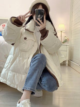 奶fufu加厚棉衣棉服女冬季新款韩系小个子设计感小众宽松百搭外套