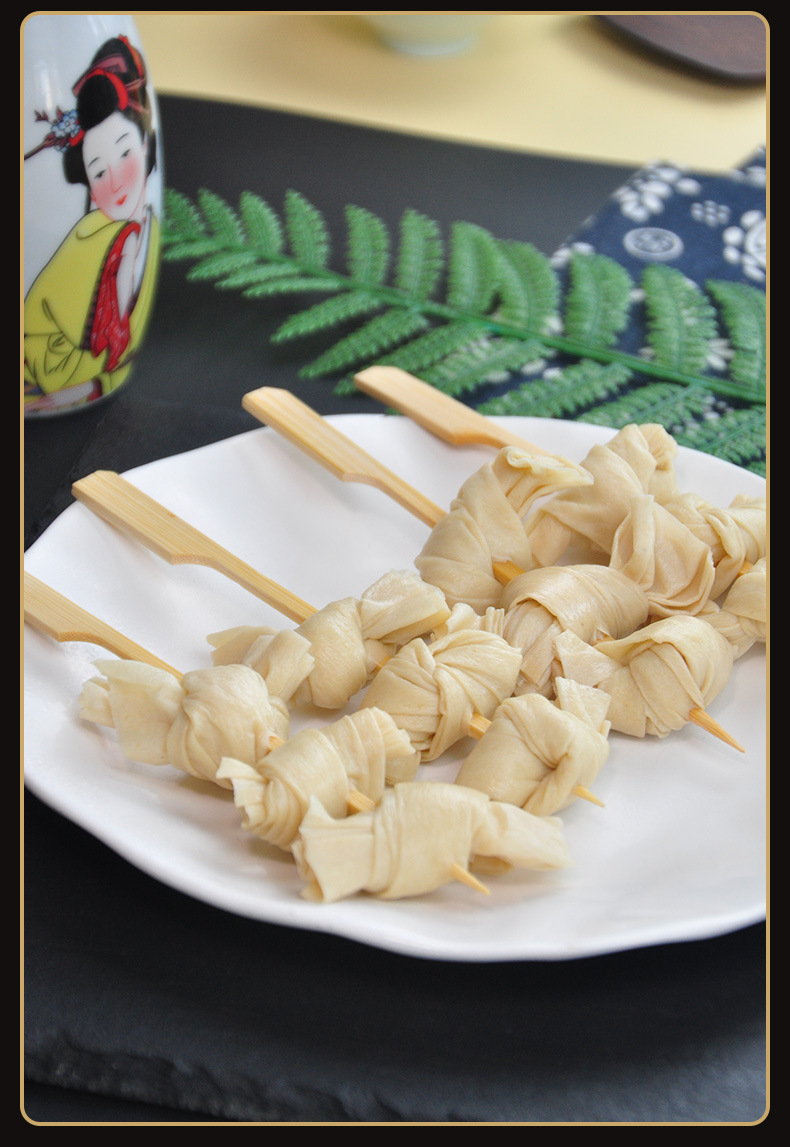 佰腾【豆皮结串】日式关东煮火锅食材便利店豆腐商用批发10支装