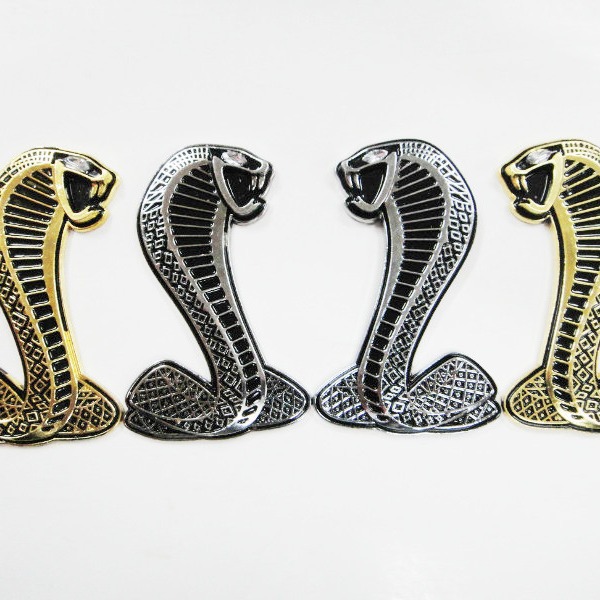 适用于汽车眼镜蛇金属车贴福特野马车标摩托车个性改装3d立体标