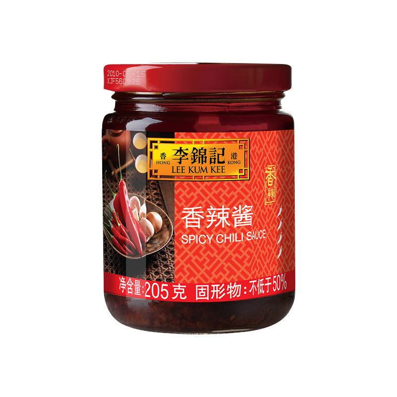 李锦记香辣酱205g瓶装凉拌炒菜烧烤麻辣烫火锅蘸酱下饭酱家用