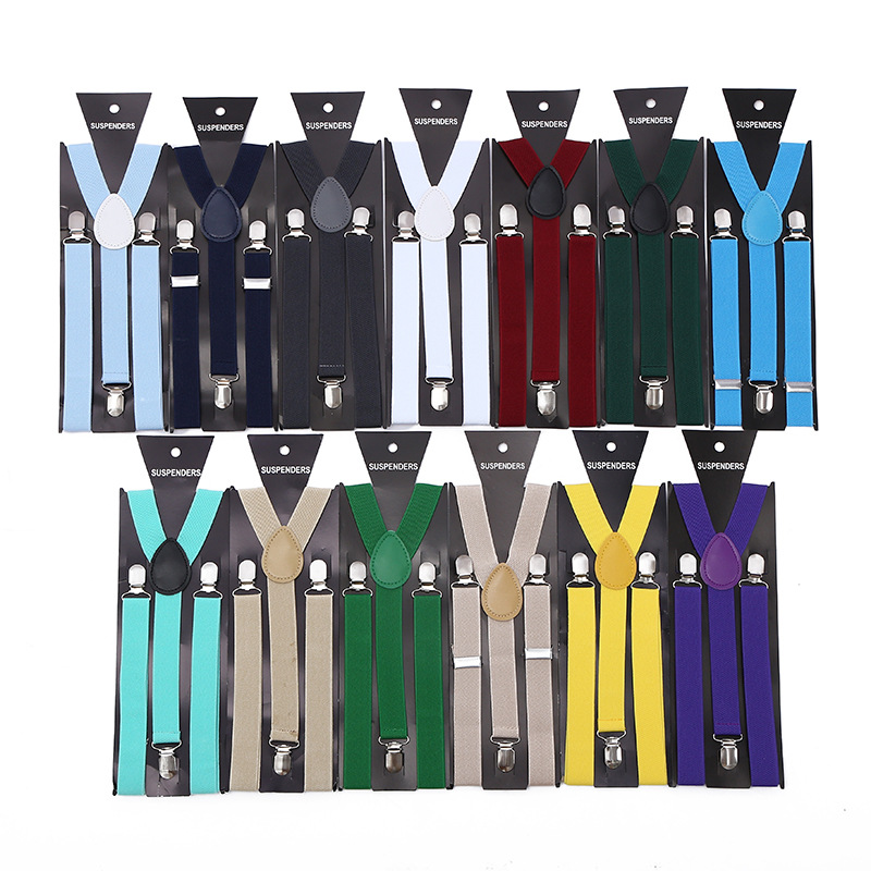New Adult Strap Fashion Strap Clip Wholesale Men and Women Universal Strap Three Clip 2.5 Strap Suspenders Spot