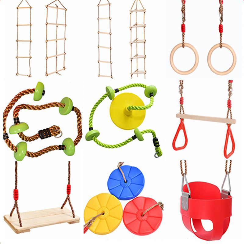 悬吊秋千攀爬梯感统训练器材悬挂绳梯幼儿园早教儿童梯木制梯玩具
